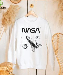 NASA Space Shuttle Saturn Planet Worm logo shirt