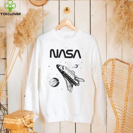 NASA Space Shuttle Saturn Planet Worm logo shirt