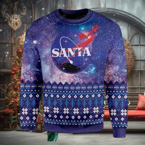 NASA With Santa 2023 Ugly Christmas Sweater