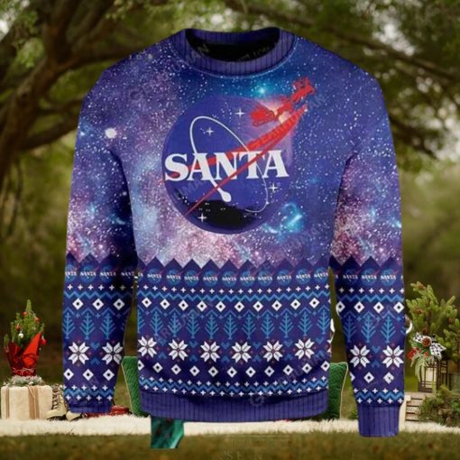 NASA With Santa 2023 Ugly Christmas Sweater