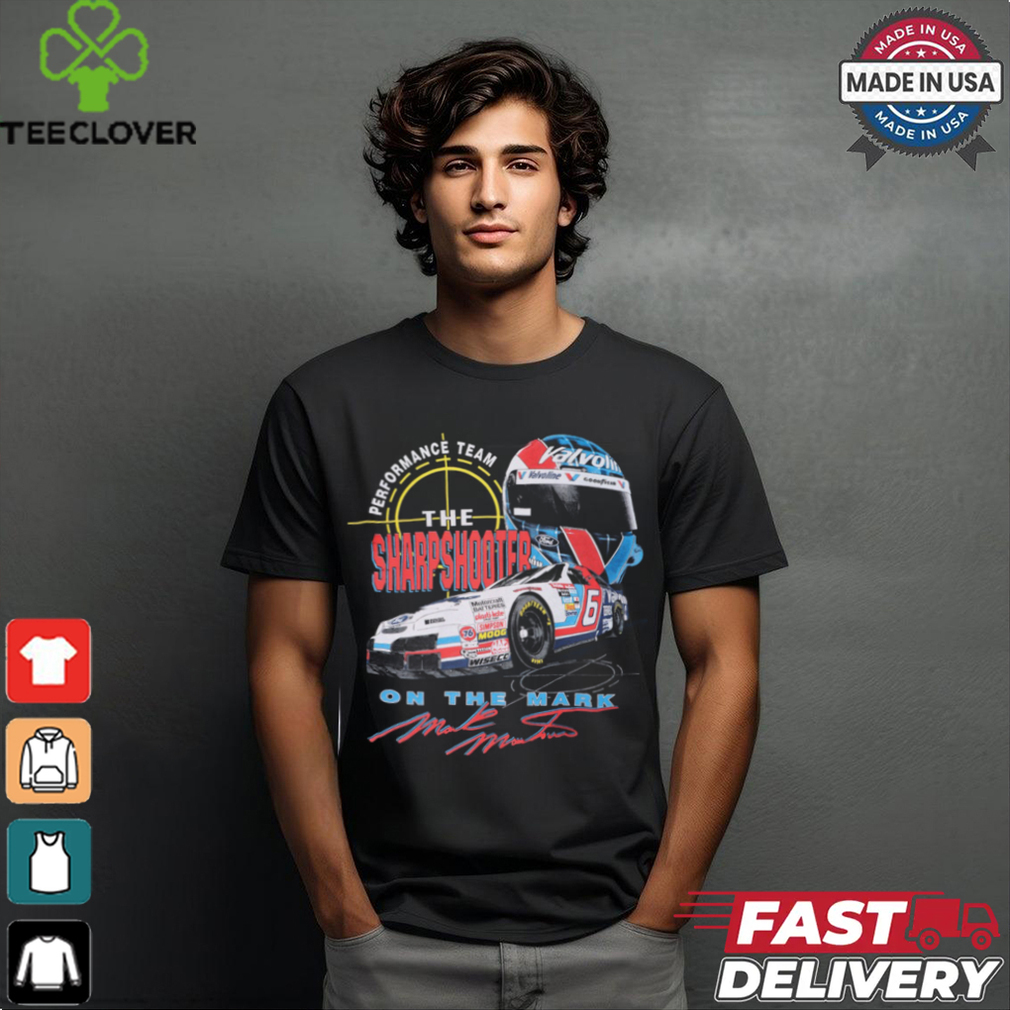 NASCAR 1995 Mark Martin 'Sharp Shooter' All Over T Shirt USA Made shirt NASCAR 1995 Mark Martin 'Sharp Shooter' All Over T Shirt USA Made shirt