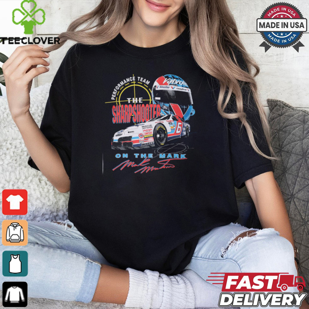 NASCAR 1995 Mark Martin 'Sharp Shooter' All Over T Shirt USA Made shirt NASCAR 1995 Mark Martin 'Sharp Shooter' All Over T Shirt USA Made shirt