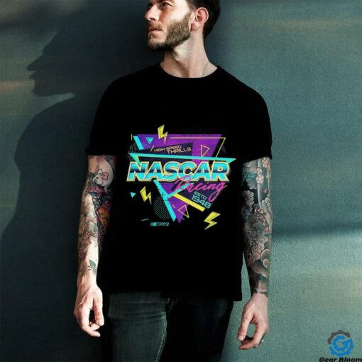 NASCAR Checkered Flag Sports Black Lifestyle T Shirt