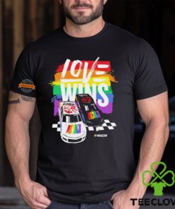 NASCAR Checkered Flag Sports Love Wins Pride Shirt