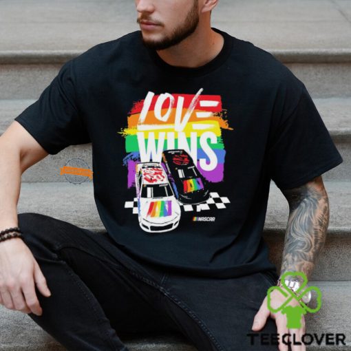 NASCAR Checkered Flag Sports Love Wins Pride Shirt