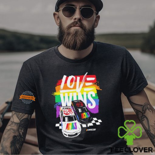 NASCAR Checkered Flag Sports Love Wins Pride Shirt