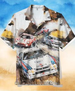 NASCAR Watercolor Style Sports Cars Hawaiian Shirt