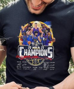 NBA 2023 champions denver nuggets signatures T shirt