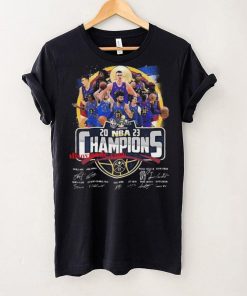 NBA 2023 champions denver nuggets signatures T shirt