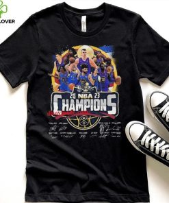NBA 2023 champions denver nuggets signatures T shirt