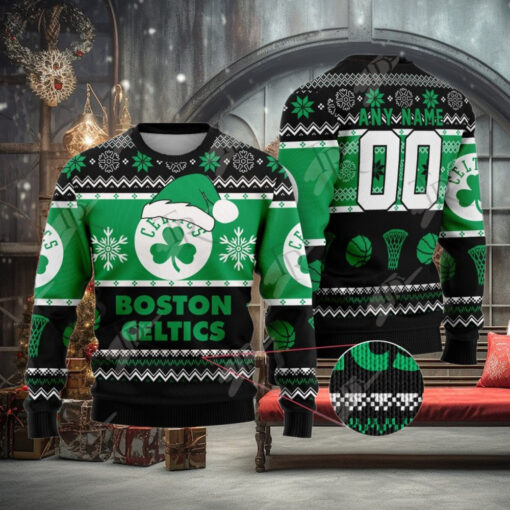 NBA Boston Celtics Special Christmas Ugly Sweater Design