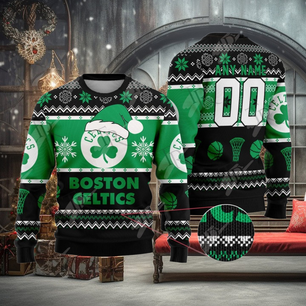 NBA Boston Celtics Special Christmas Ugly Sweater Design NBA Boston Celtics Special Christmas Ugly Sweater Design