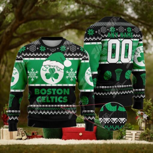 NBA Boston Celtics Special Christmas Ugly Sweater Design
