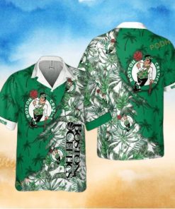 NBA Boston Celtics Tropical Flowers Hawaiian Shirt