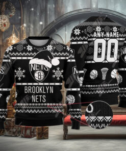 NBA Brooklyn Nets Special Christmas Ugly Sweater Design