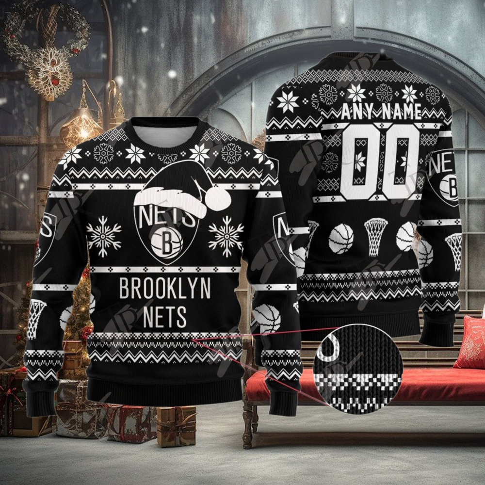 NBA Brooklyn Nets Special Christmas Ugly Sweater Design NBA Brooklyn Nets Special Christmas Ugly Sweater Design