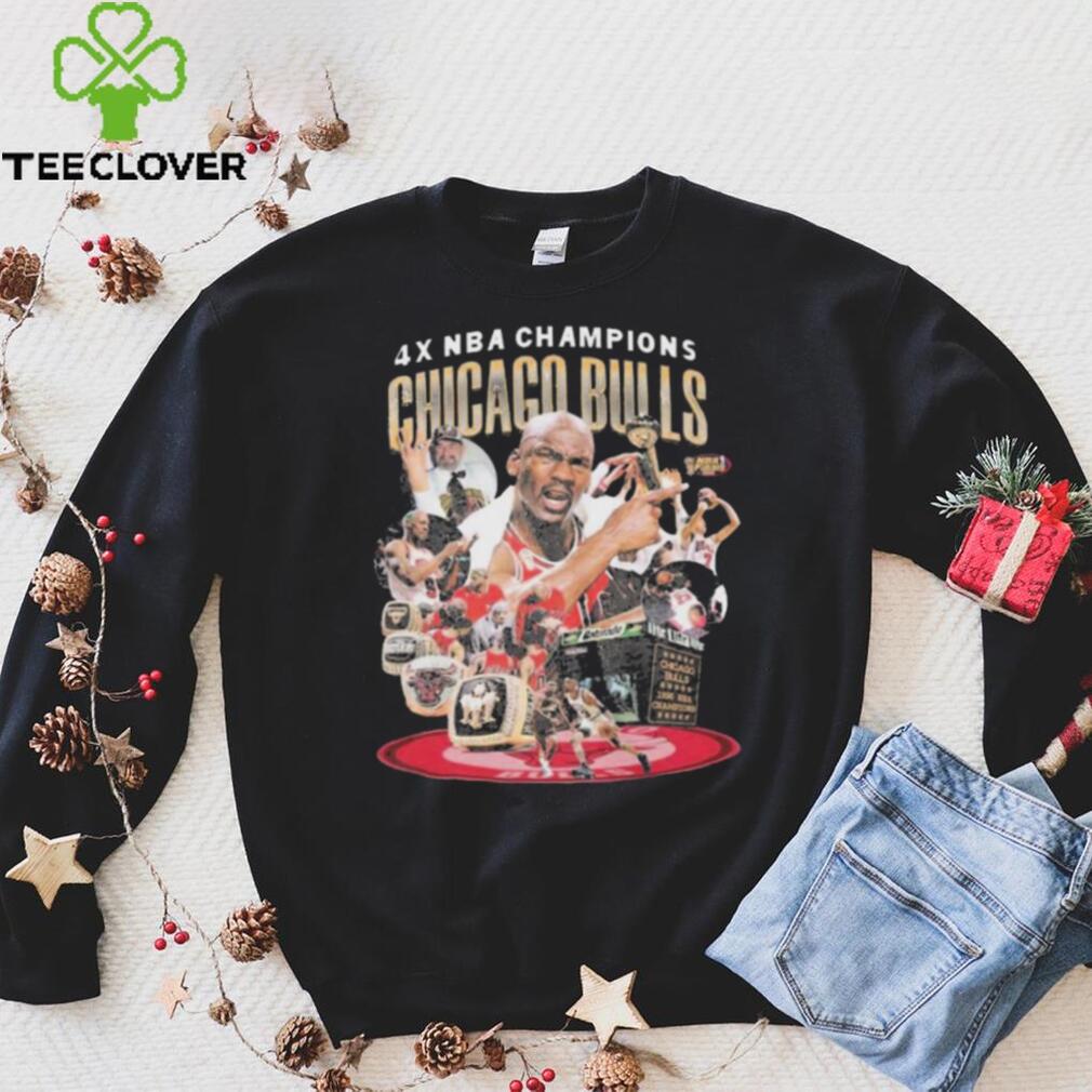 NBA Champions Chicago Bulls 4 Times Shirt NBA Champions Chicago Bulls 4 Times Shirt