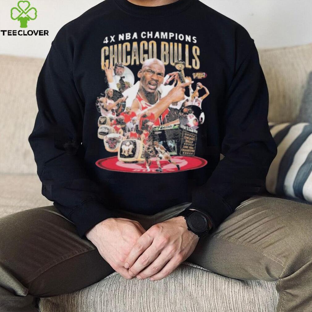 NBA Champions Chicago Bulls 4 Times Shirt NBA Champions Chicago Bulls 4 Times Shirt