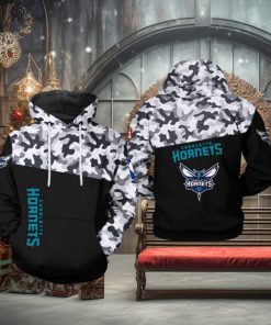NBA Charlotte Hornets Black Camo Pullover Hoodie