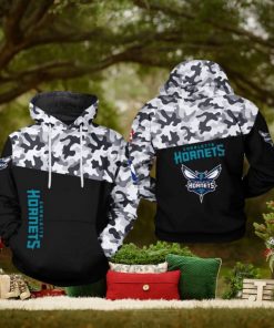 NBA Charlotte Hornets Black Camo Pullover Hoodie