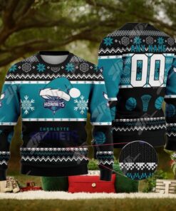 NBA Charlotte Hornets Special Christmas Ugly Sweater Design