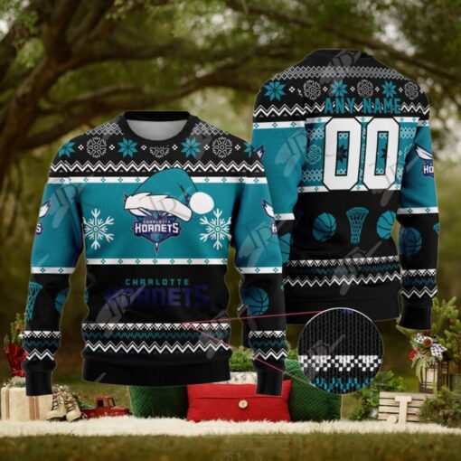 NBA Charlotte Hornets Special Christmas Ugly Sweater Design