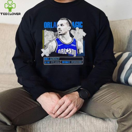 NBA Cole Anthony Orlando Magic basketball player information paper hoodie, sweater, longsleeve, shirt v-neck, t-shirt