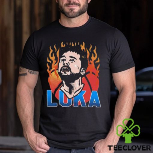 NBA Dallas Mavericks On Fire Luka Doncic T Shirt