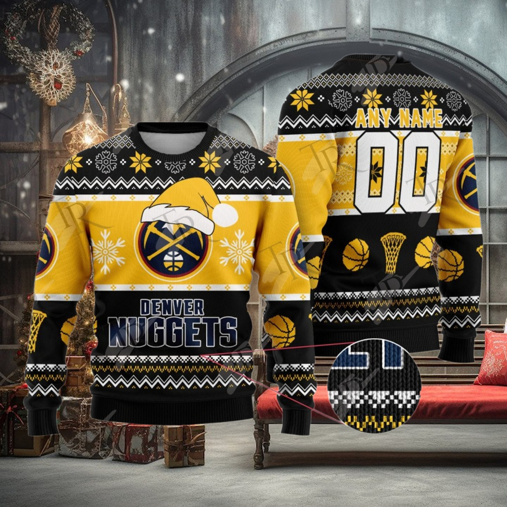 NBA Denver Nuggets Special Christmas Ugly Sweater Design NBA Denver Nuggets Special Christmas Ugly Sweater Design