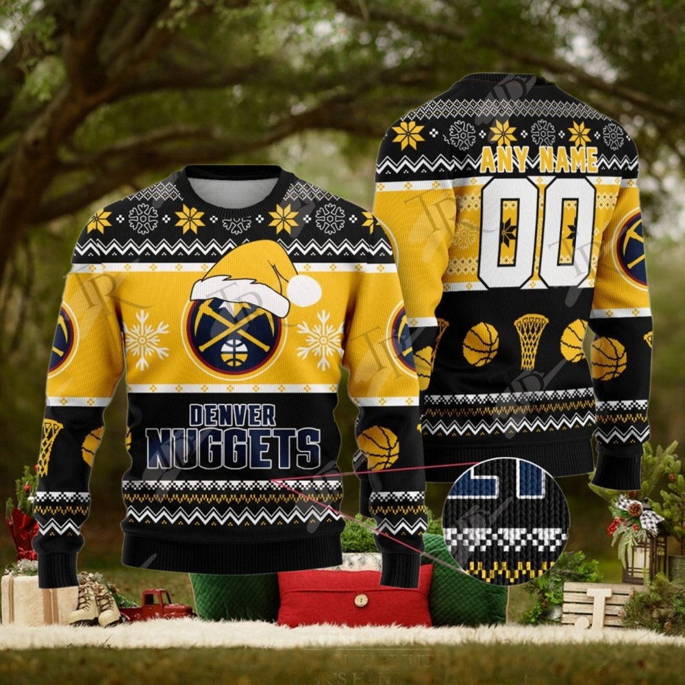 NBA Denver Nuggets Special Christmas Ugly Sweater Design NBA Denver Nuggets Special Christmas Ugly Sweater Design