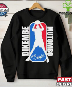 NBA Dikembe Mutombo No. 55 signature logo shirt