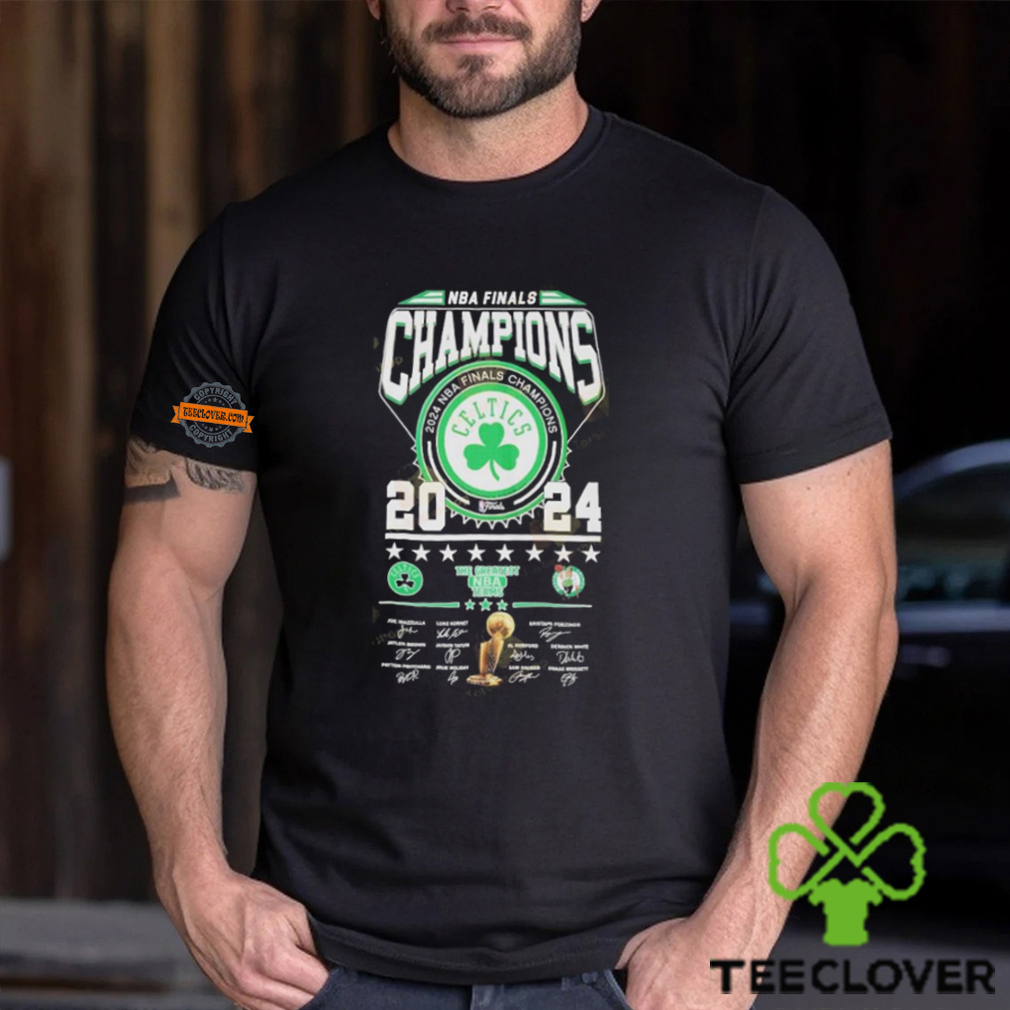 NBA Final Champions 2024 Signature Boston Celtics Unisex T Shirt NBA Final Champions 2024 Signature Boston Celtics Unisex T Shirt