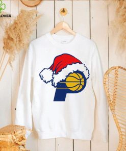 NBA Indiana Pacers basketball Santa hat logo shirt