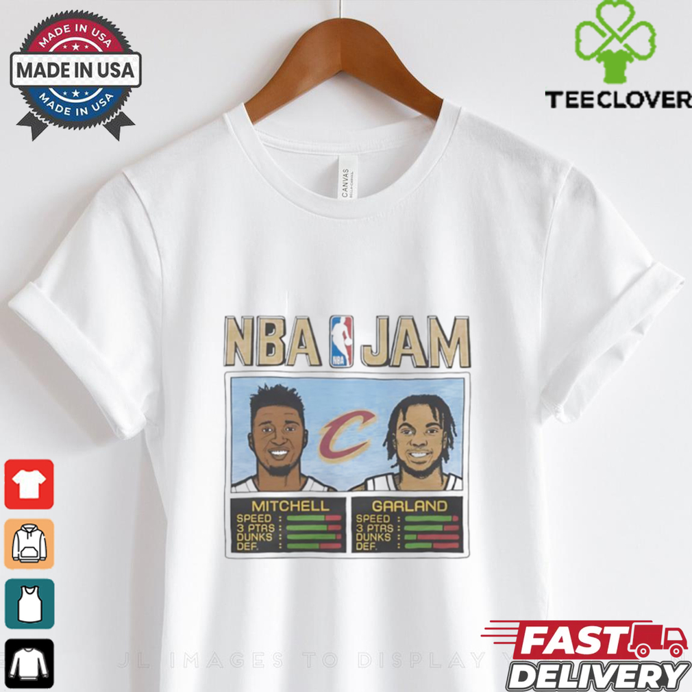 NBA Jam Cleveland Cavaliers Donovan Mitchell and Darius Garland shirt NBA Jam Cleveland Cavaliers Donovan Mitchell and Darius Garland shirt
