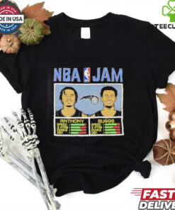 NBA Jam Cole Anthony and Jalen Suggs Orlando Magic cartoon shirt
