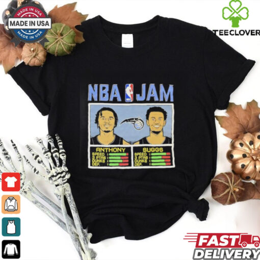 NBA Jam Cole Anthony and Jalen Suggs Orlando Magic cartoon shirt