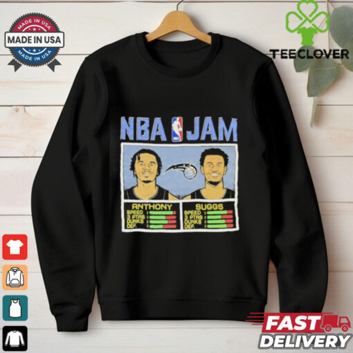 NBA Jam Cole Anthony and Jalen Suggs Orlando Magic cartoon shirt