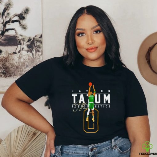 NBA Jayson Tatum Boston Celtics 0 Golden signature 2023 shirt