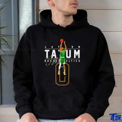 NBA Jayson Tatum Boston Celtics 0 Golden signature 2023 shirt