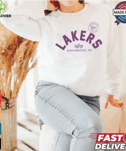 NBA Los Angeles Lakers Alpha Industries Striped T Shirt