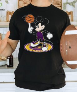 NBA Los Angeles Lakers Cheerful Mickey Disney Unisex T Shirt