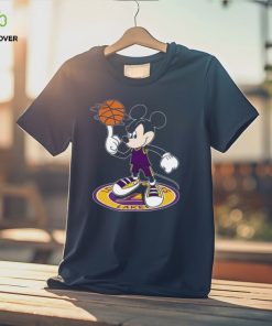 NBA Los Angeles Lakers Cheerful Mickey Disney Unisex T Shirt