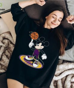 NBA Los Angeles Lakers Cheerful Mickey Disney Unisex T Shirt