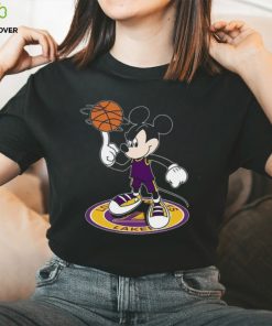 NBA Los Angeles Lakers Cheerful Mickey Disney Unisex T Shirt
