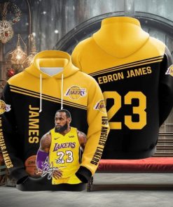 NBA Los Angeles Lakers Lebron James #23 Pullover Hoodie Ver 4