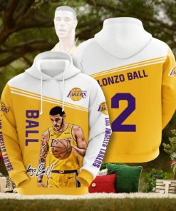 NBA Los Angeles Lakers Lonzo Ball Pullover Hoodie