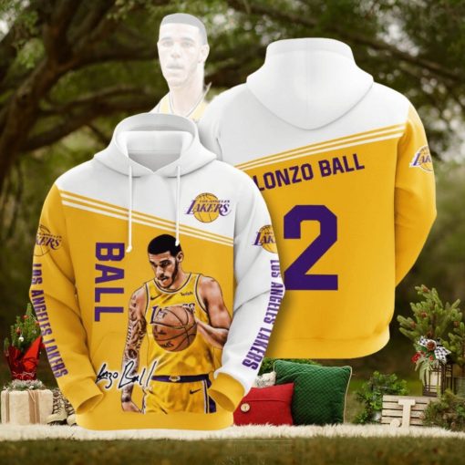 NBA Los Angeles Lakers Lonzo Ball Pullover Hoodie