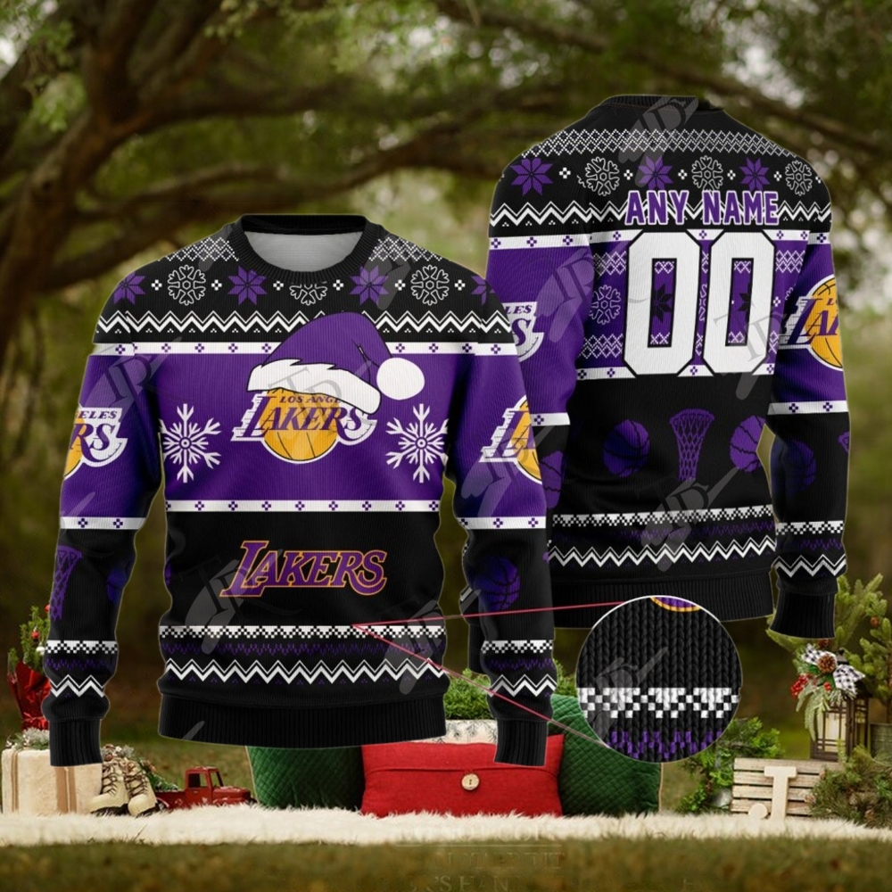 NBA Los Angeles Lakers Special Christmas Ugly Sweater Design NBA Los Angeles Lakers Special Christmas Ugly Sweater Design