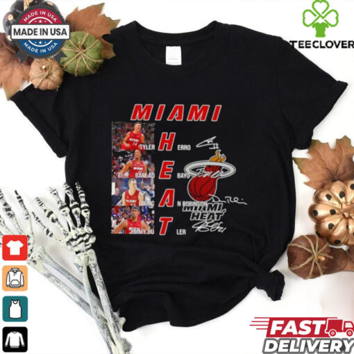 NBA Miami Heat players name signature shirt