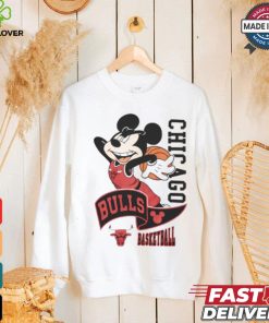 NBA Mickey Chicago Bulls T Shirt 3 NBA Mickey Chicago Bulls T Shirt